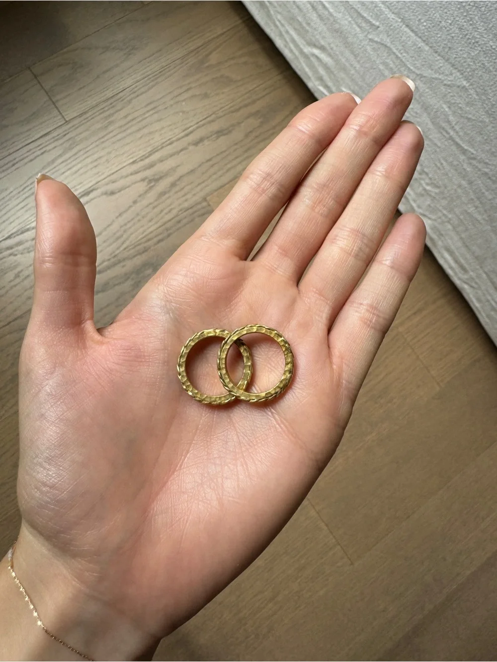 Julie Vos Feather Ring stack